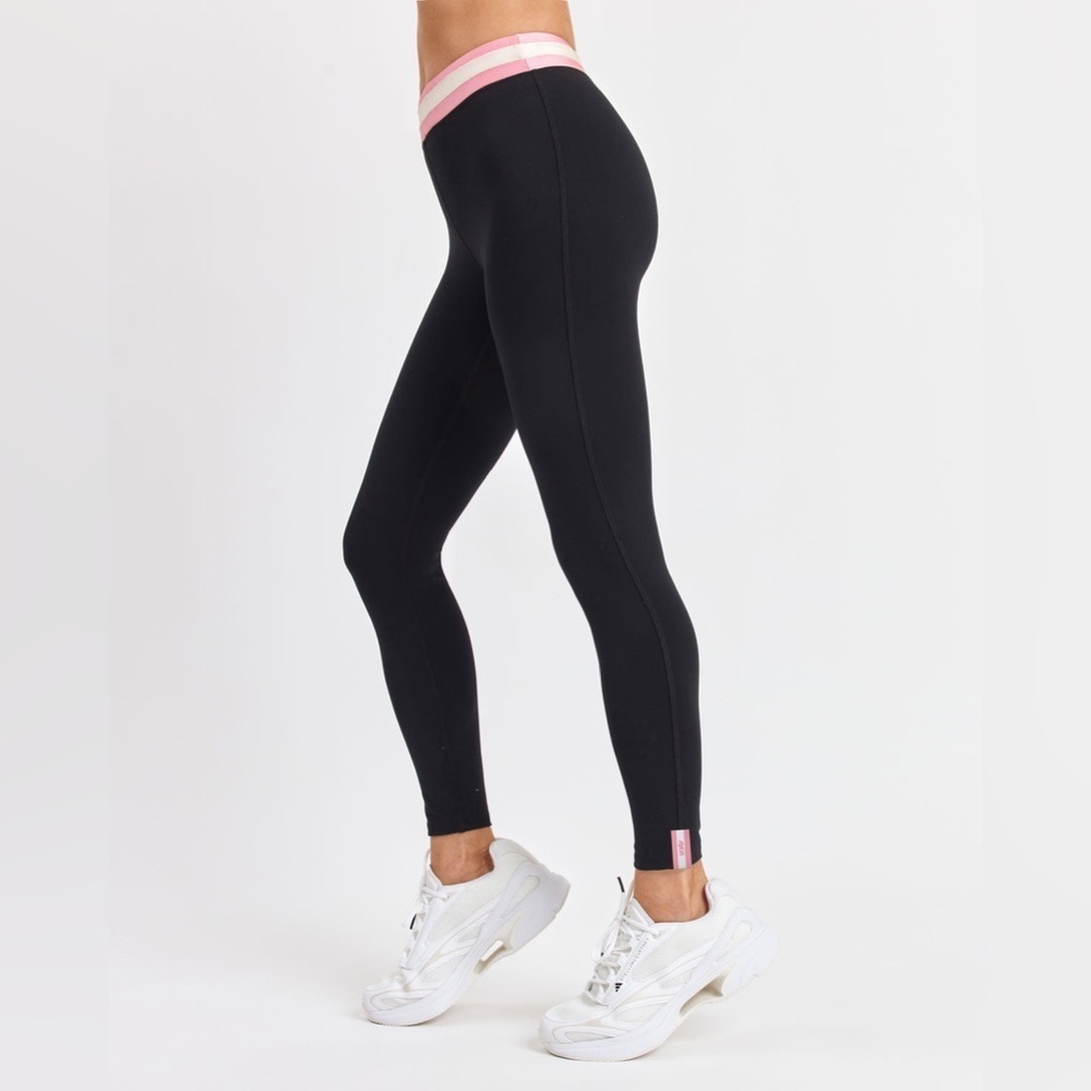 NWT Ayda LA Black Pink High Rise Jackson Leggings